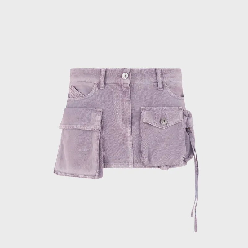 The Attico Fay Mini Skirt - Mauve Fade made by The Attico