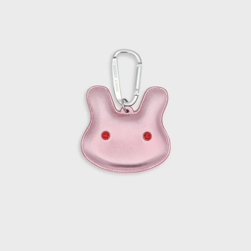 Sandy Liang Terminator Bag Charm - Metallic Pink made by Sandy Liang