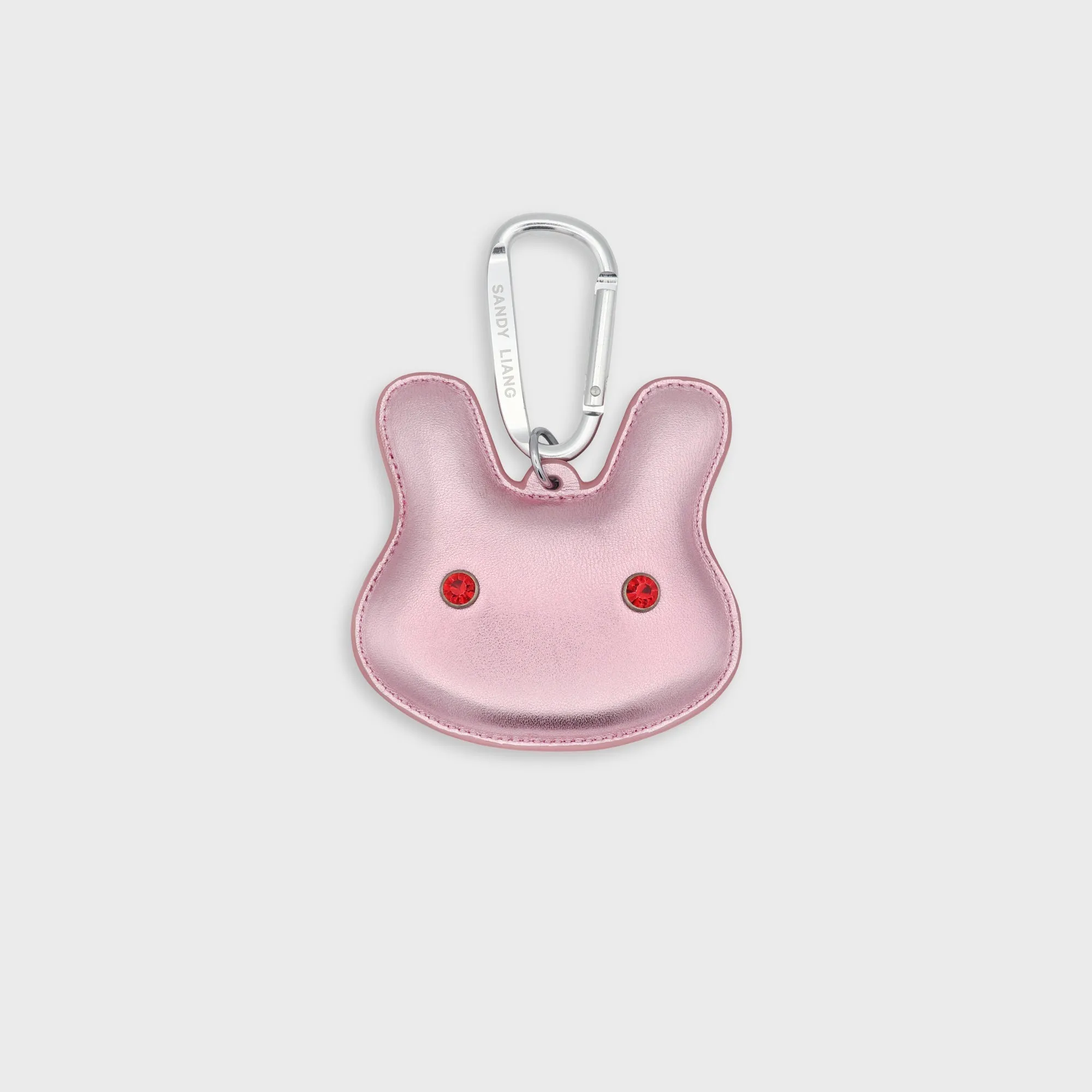 Sandy Liang Terminator Bag Charm - Metallic Pink sold by Kith