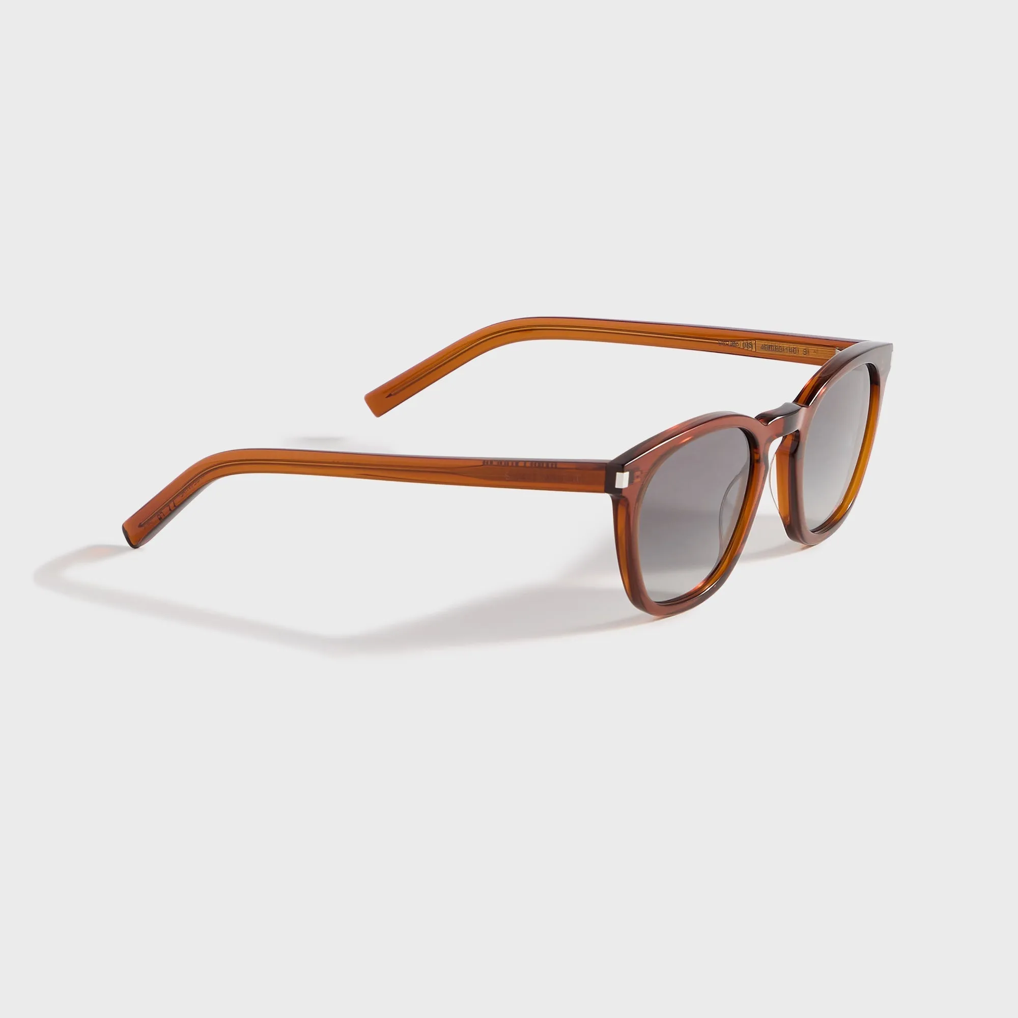 Saint Laurent Square Acetate Sunglasses - Brown / Grey sold by Kith product image thumbnail 2