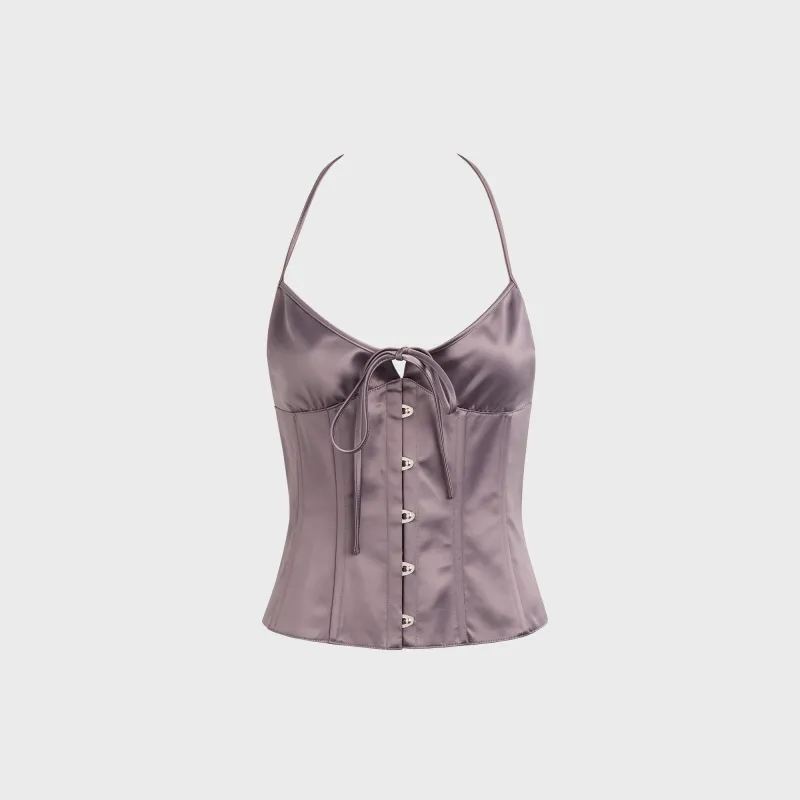 GUIZIO Marini Corset - Gunmetal made by Guizio
