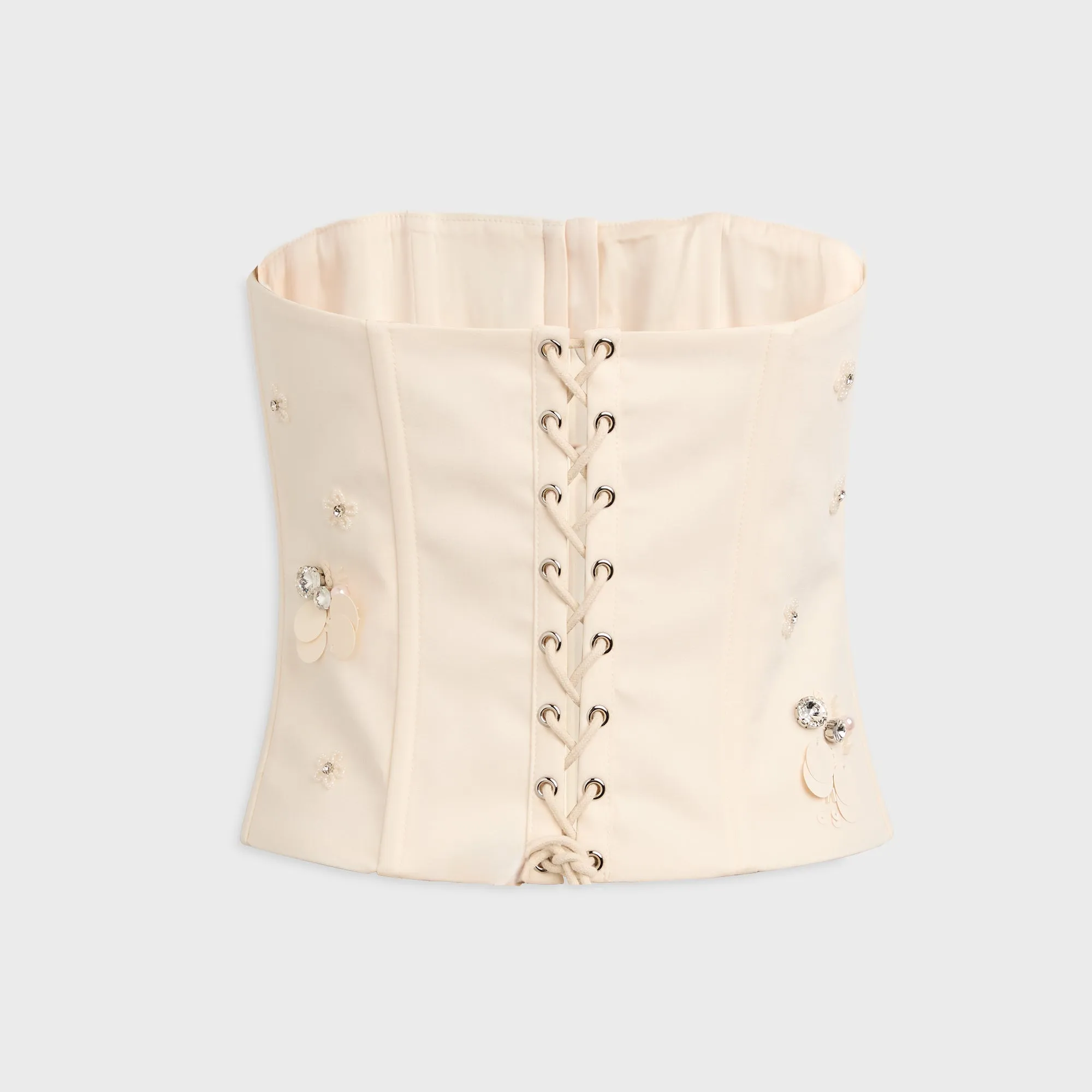 GUIZIO Embellished Twill Corset - Ivory sold by Kith product image thumbnail 2