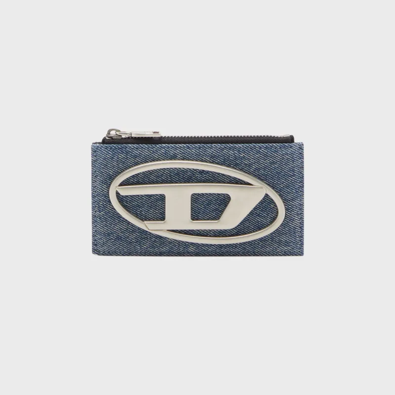 Diesel 1DR Card Holder III Wallet - Blue Denim sold by Kith