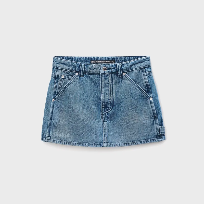 Alexander Wang High-Rise Carpenter Skort - Blue made by Alexander Wang