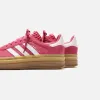 Adidas WMNS Gazelle Bold - Wild Pink / White / Clear Pink sold by Kith