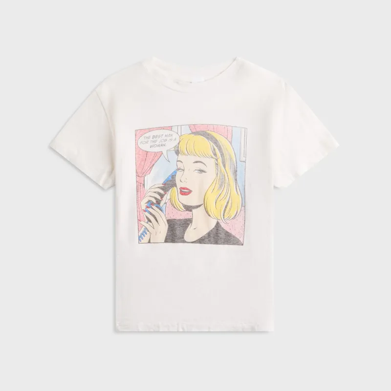 ReDone The Job Classic Tee - Vintage White sold by Kith