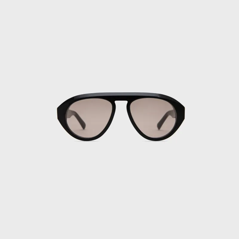Elisa Johnson Val Sunglasses - Gloss Black sold by Kith