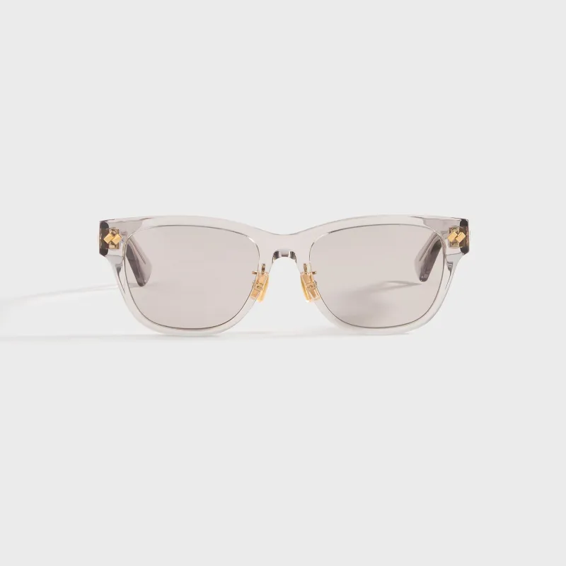 Bottega Veneta Square Sunglasses - Grey sold by Kith
