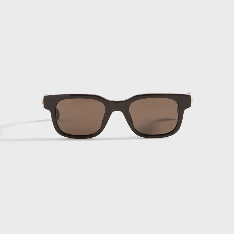 Bottega Veneta Square Sunglasses - Brown sold by Kith