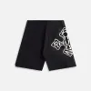 Rhude Cross Logo Twill Short - Black sold by Kith