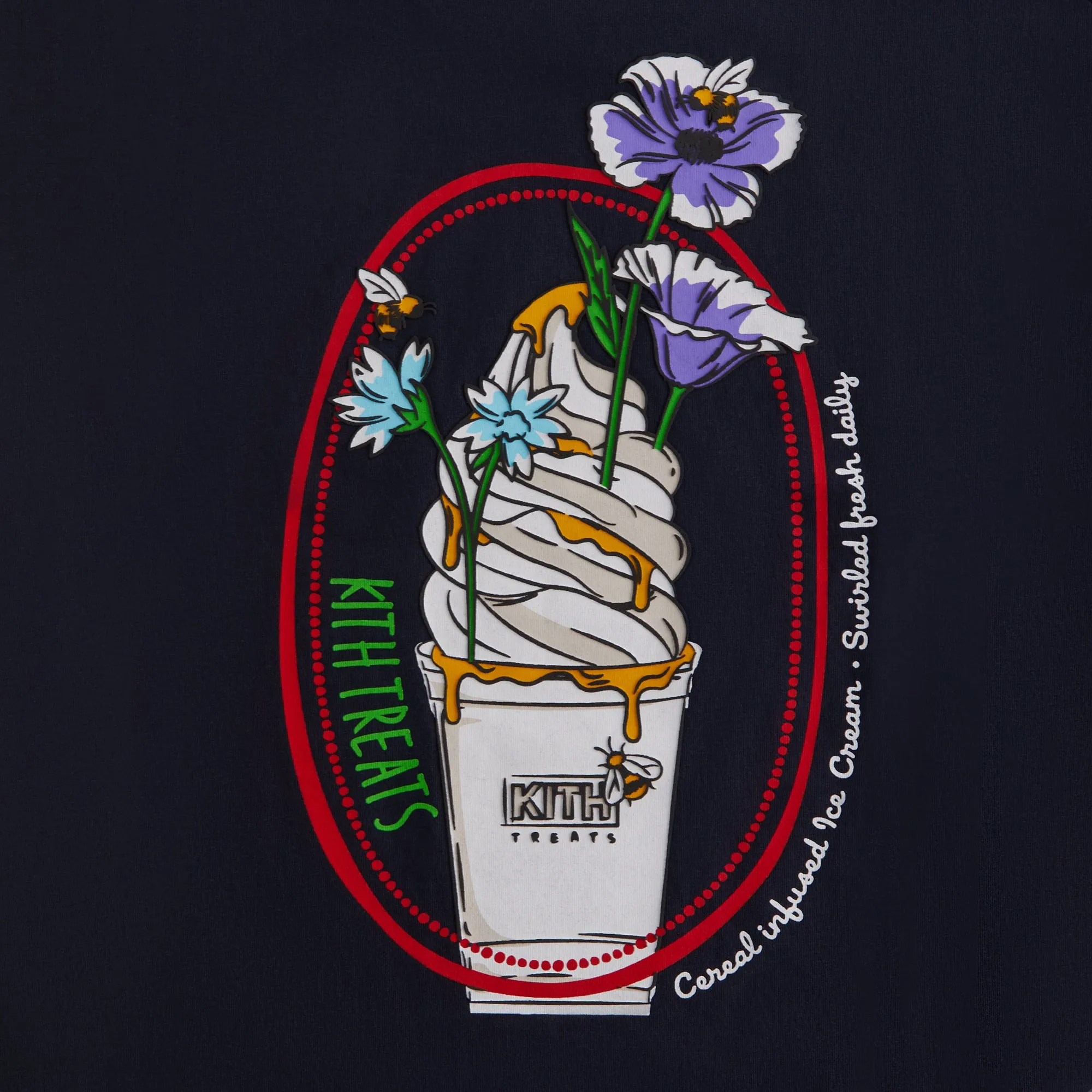 Kith Treats Honey II Classic Logo Tee - Nocturnal | Parallel