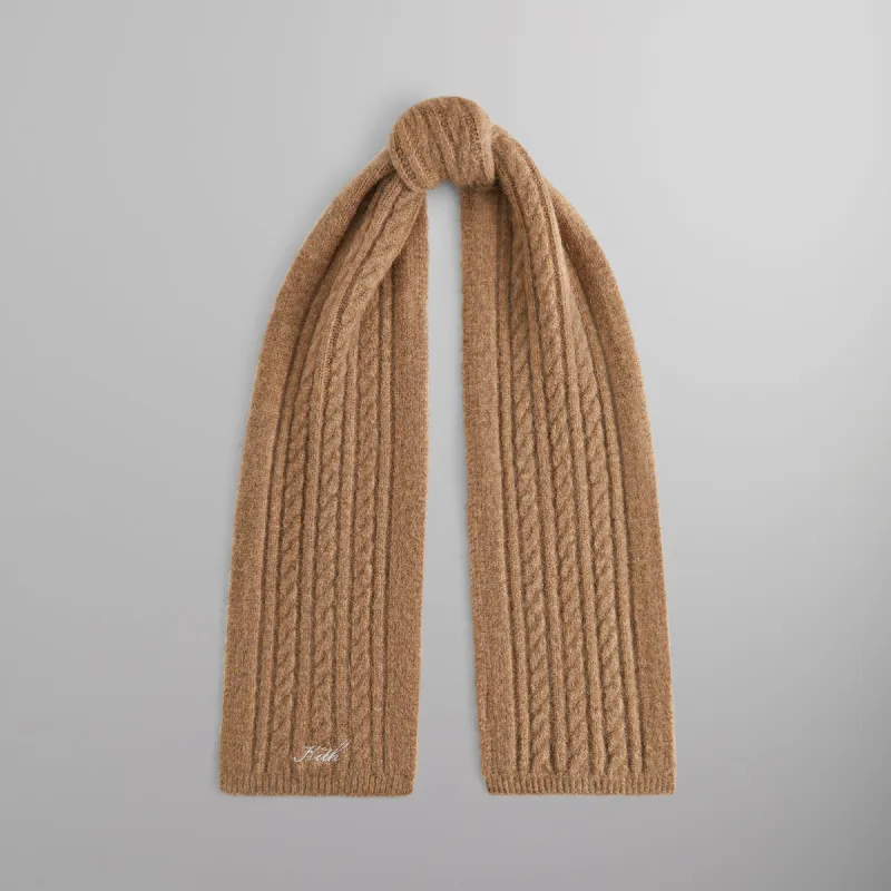 Kith Kithmas Cable Knit Scarf ブラウン Kith Kithmas Cable Knit Scarf ブラウン