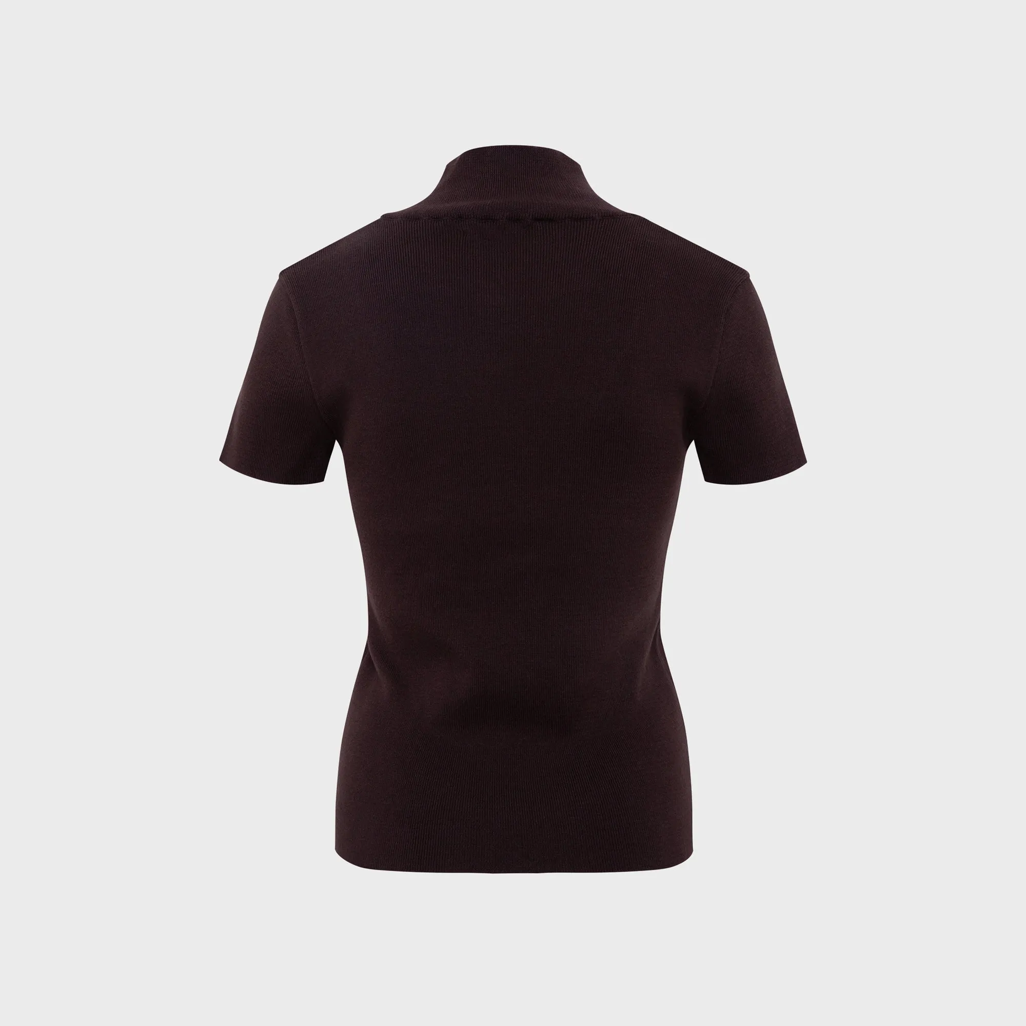 Siedres Mollie Button Detailed Short Sleeve Knit Top - Brown sold by Kith product image thumbnail 2