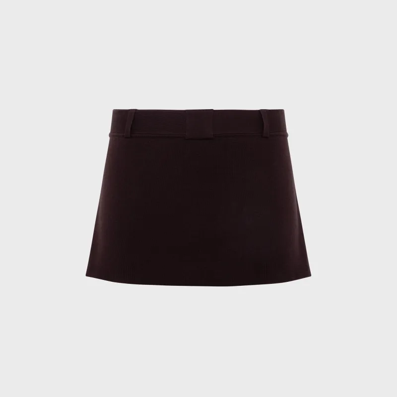 Siedres Jasmy Mini Knit Skort - Brown sold by Kith