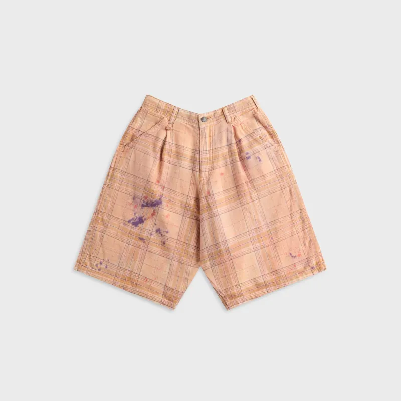 R13 Jesse Carpenter Short - Orange Plaid sold by Kith