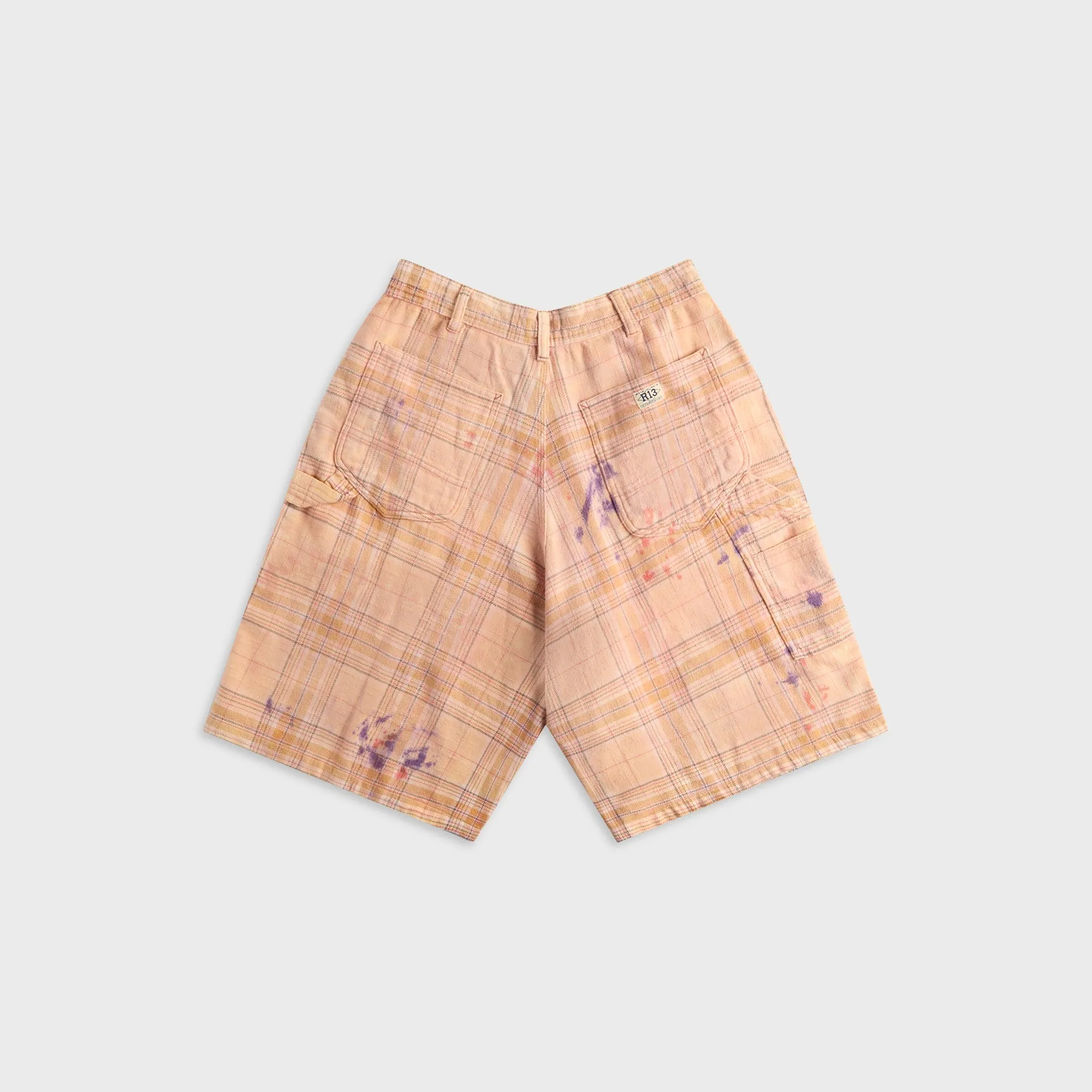 R13 Jesse Carpenter Short - Orange Plaid sold by Kith product image thumbnail 2
