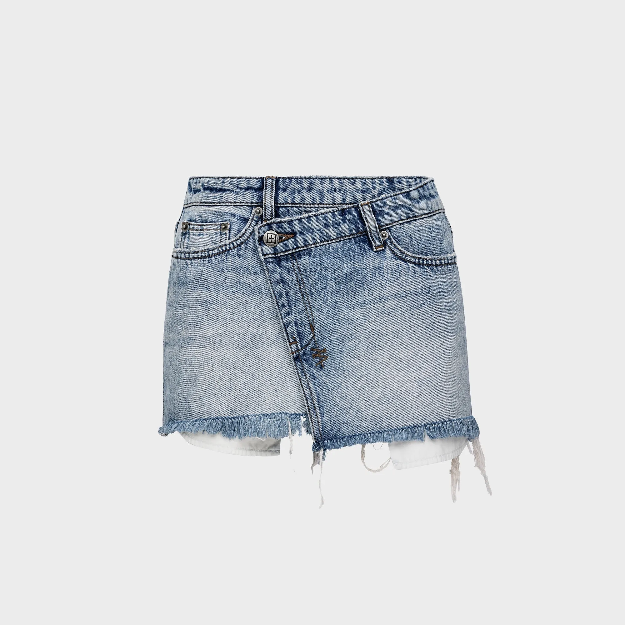 Ksubi Micro Mini Rap Skirt - Vapour sold by Kith