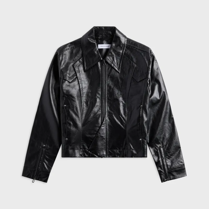 Kiko Kostadinov Kraner Raven Cropped Blouson - Black sold by Kith