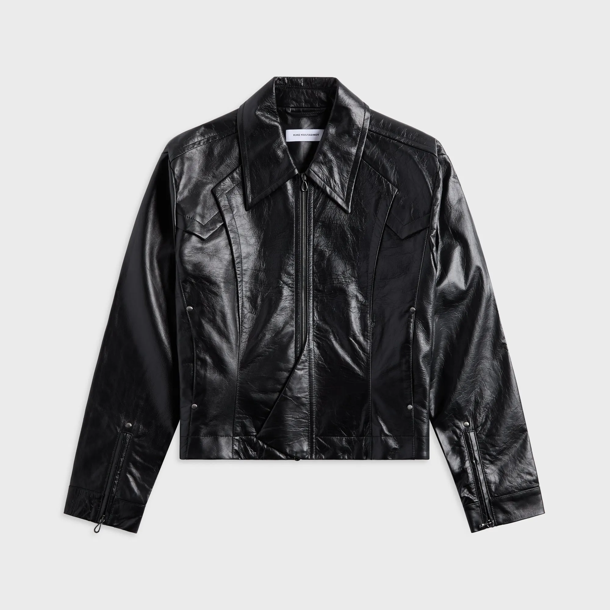 Kiko Kostadinov Kraner Raven Cropped Blouson - Black sold by Kith