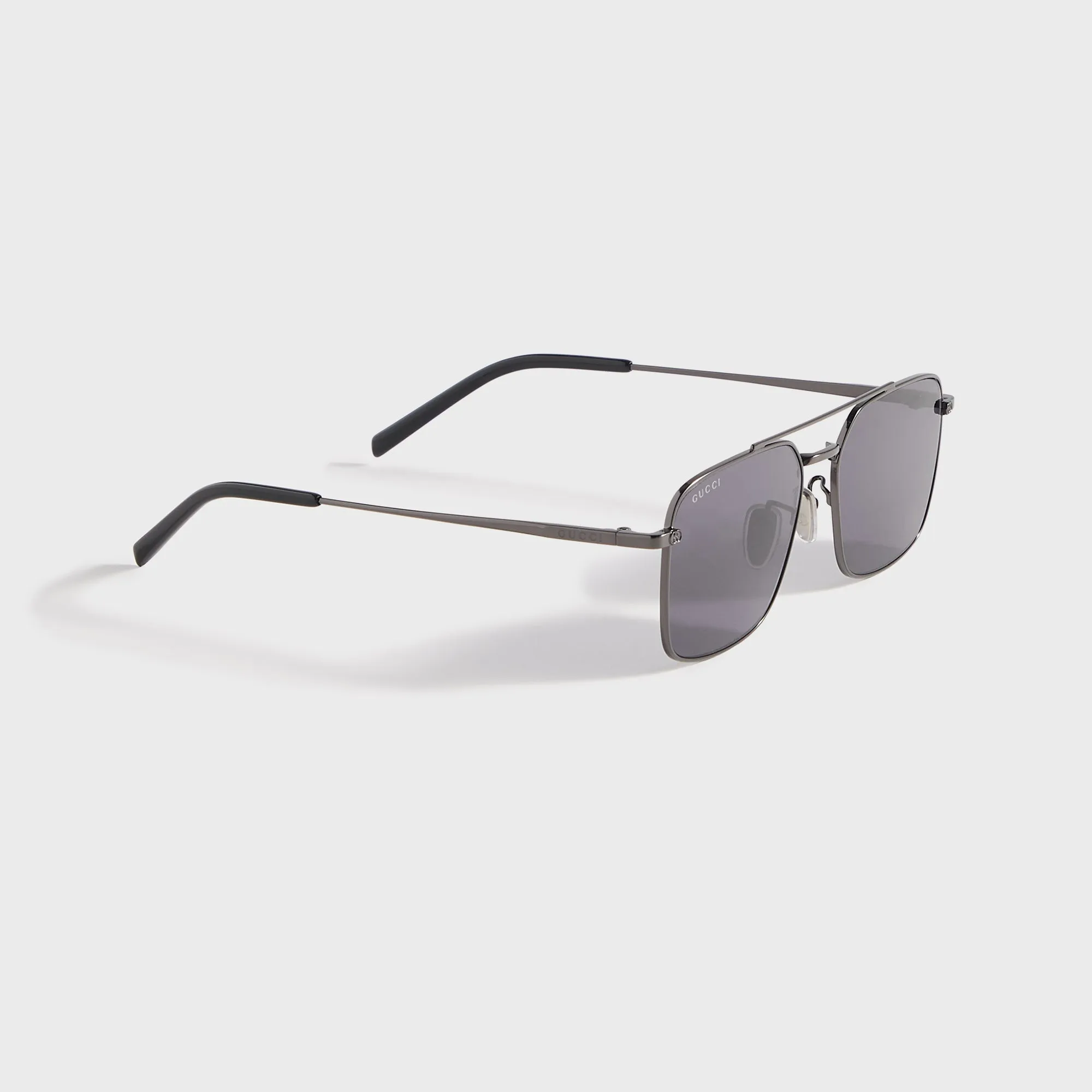 Gucci GG Rectangular Sunglasses - Ruthenium / Violet sold by Kith product image thumbnail 2