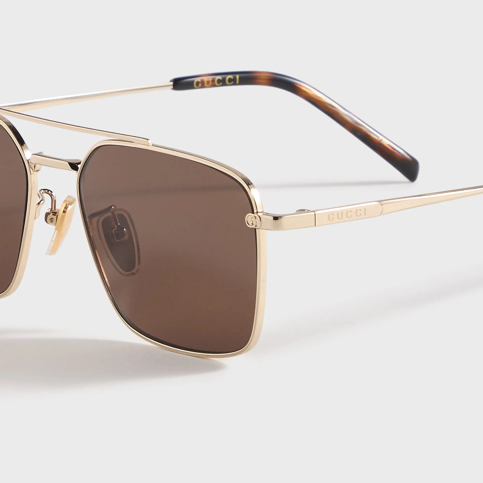 Gucci GG Rectangular Sunglasses - Gold / Brown sold by Kith product image thumbnail 3