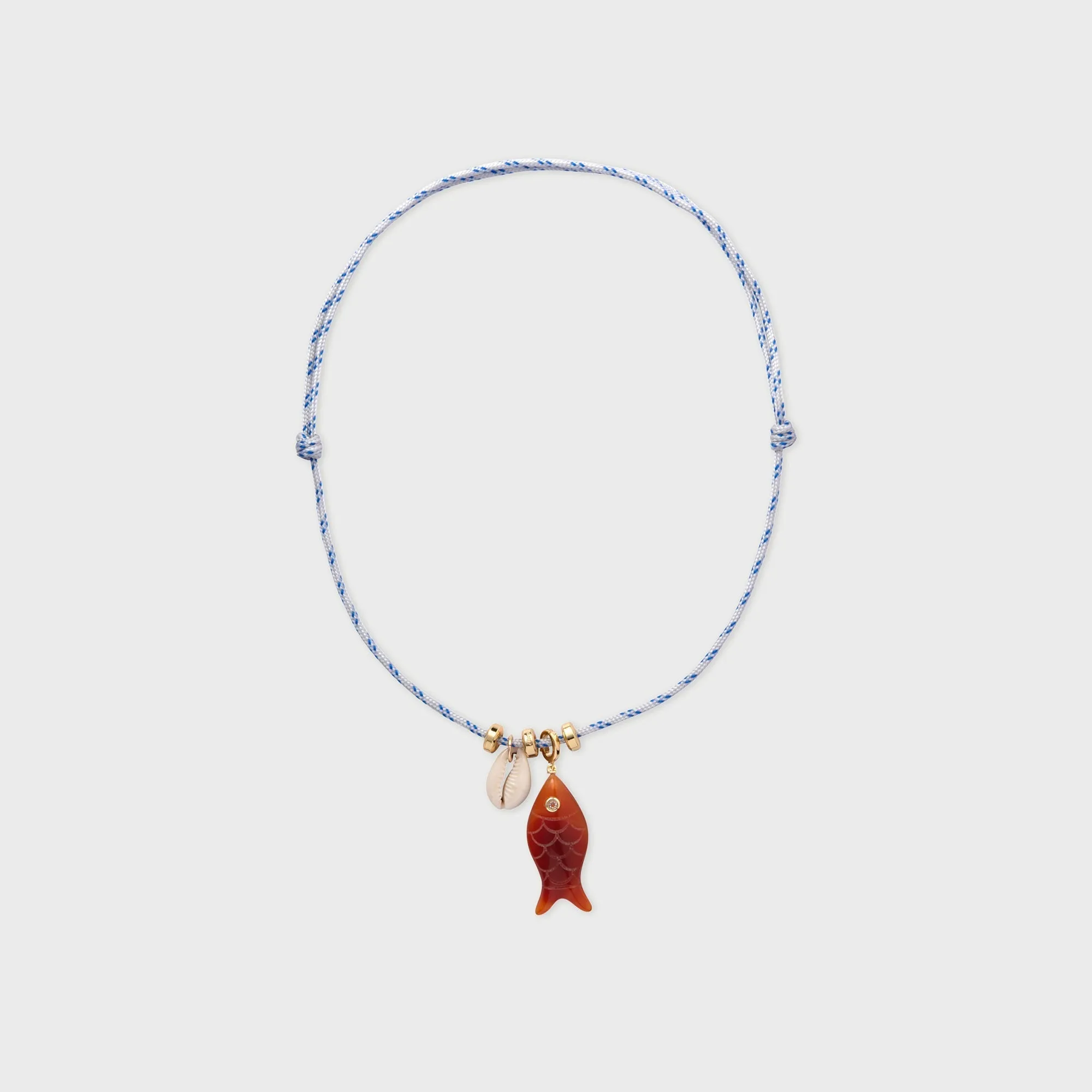 Eliou Snapper Necklace - Blue sold by Kith