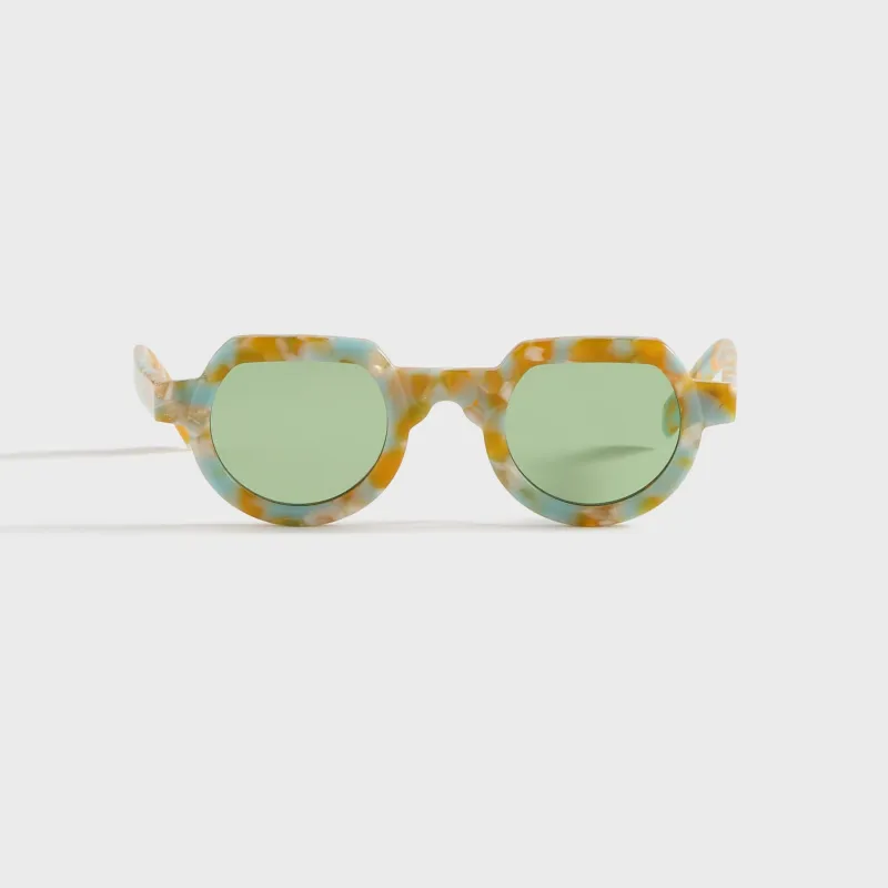 Brain Dead Tani Post Modern Primitive Eye Protection Sunglasses - Gold Granite sold by Kith