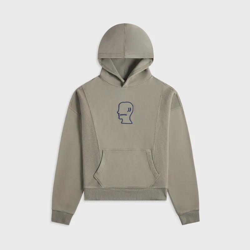 Brain Dead Mendoza Cropped Hoodie - Cement sold by Kith