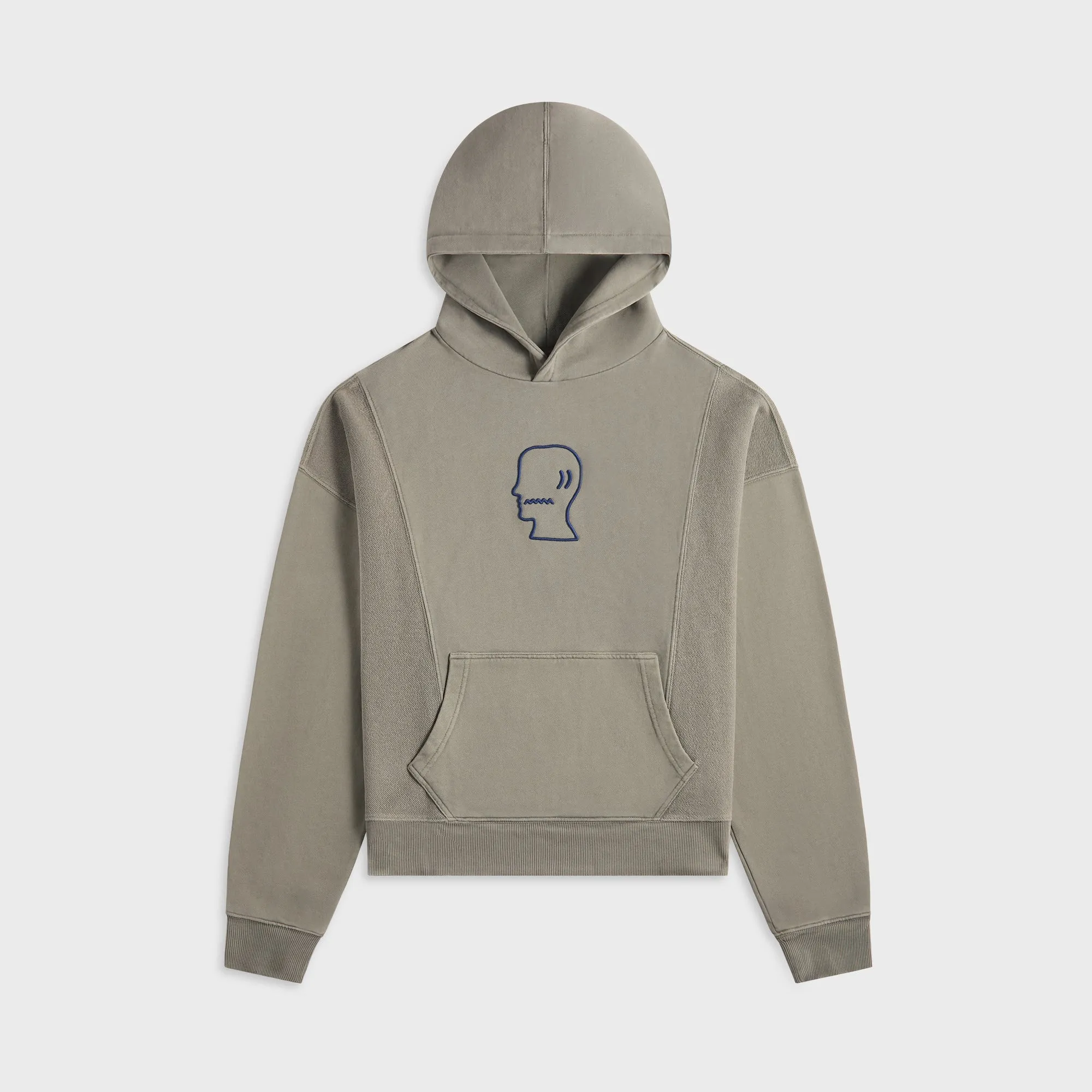 Brain Dead Mendoza Cropped Hoodie - Cement sold by Kith