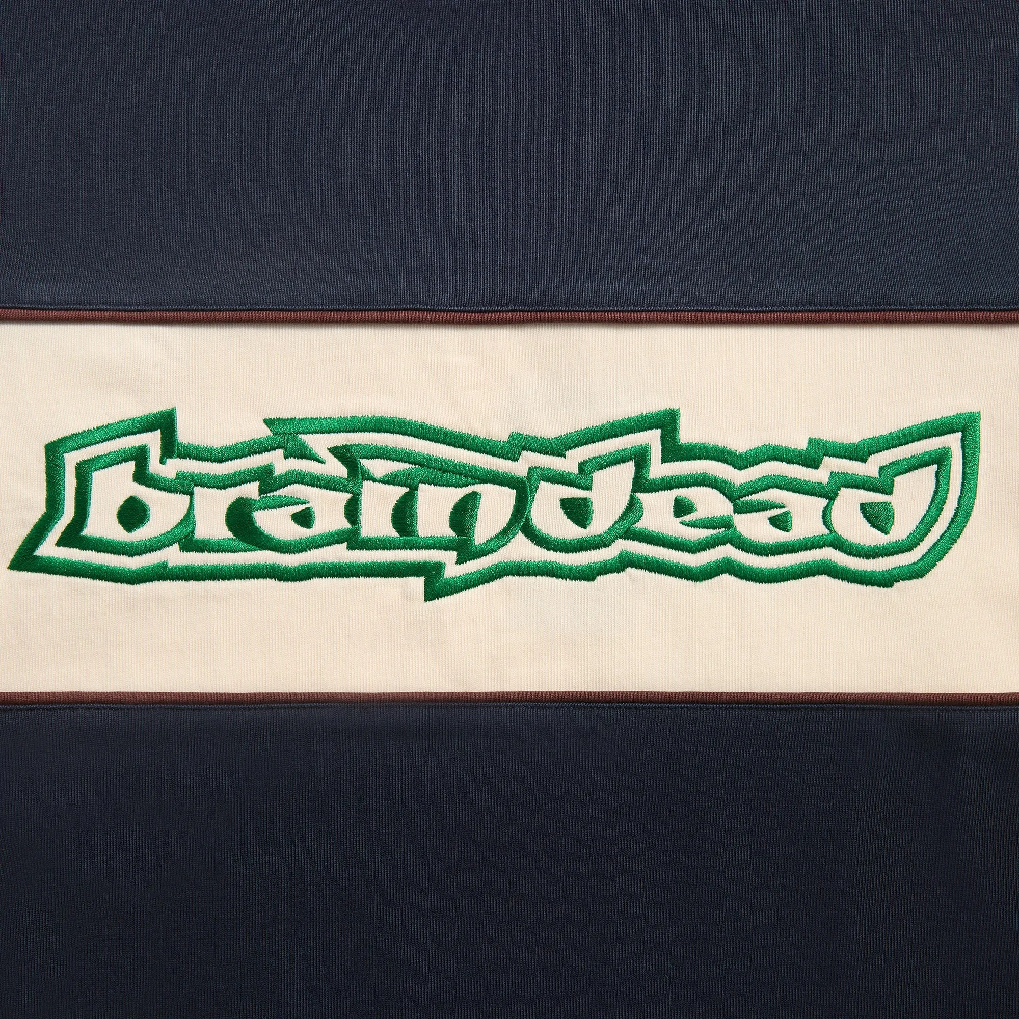 Brain Dead Heavyweight Paneled Long Sleeve Tee - Navy sold by Kith product image thumbnail 3