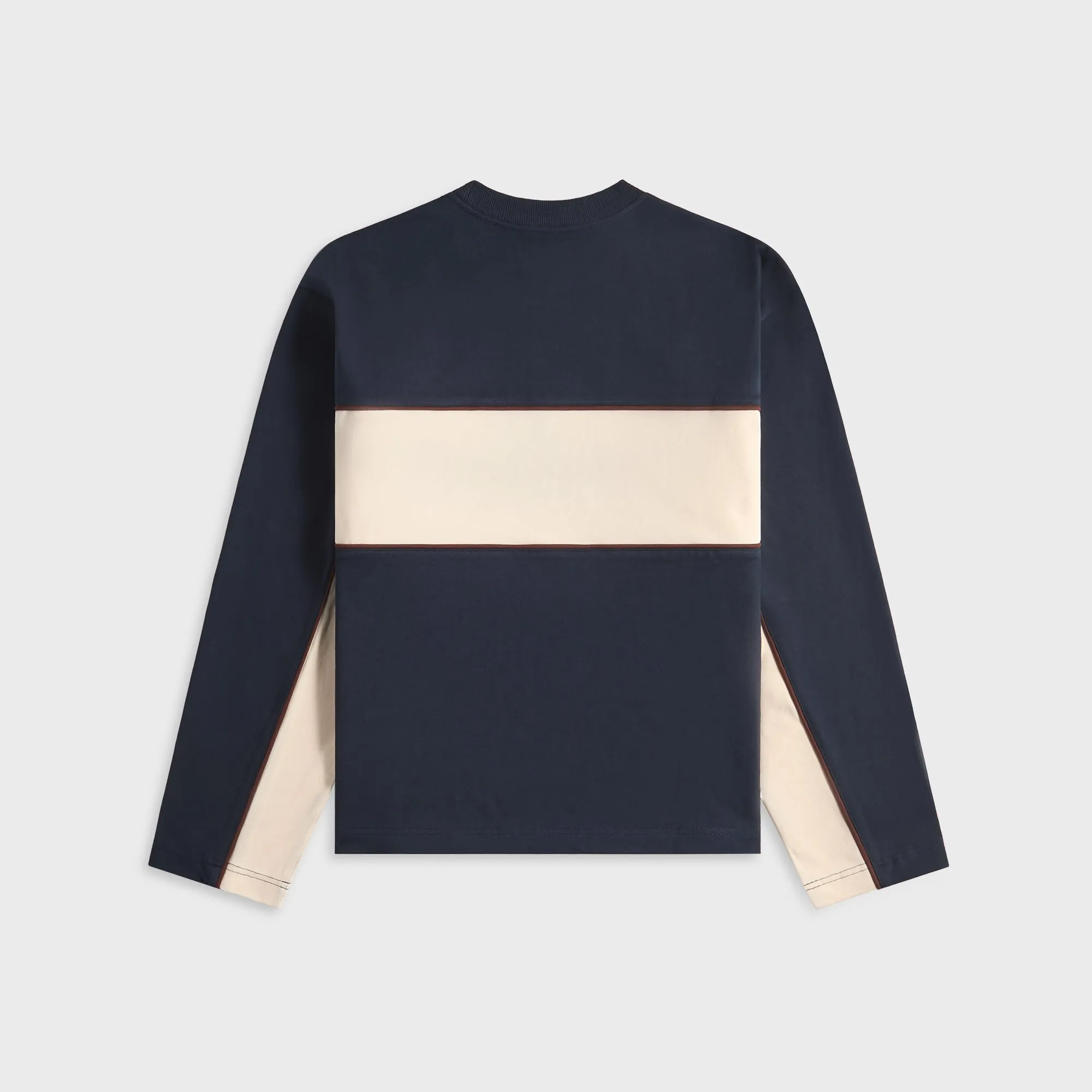 Brain Dead Heavyweight Paneled Long Sleeve Tee - Navy sold by Kith product image thumbnail 2