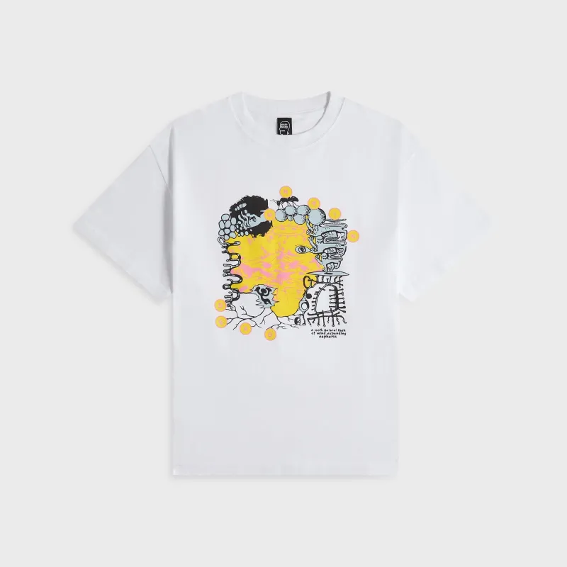 Brain Dead Euphoria Tee - White sold by Kith