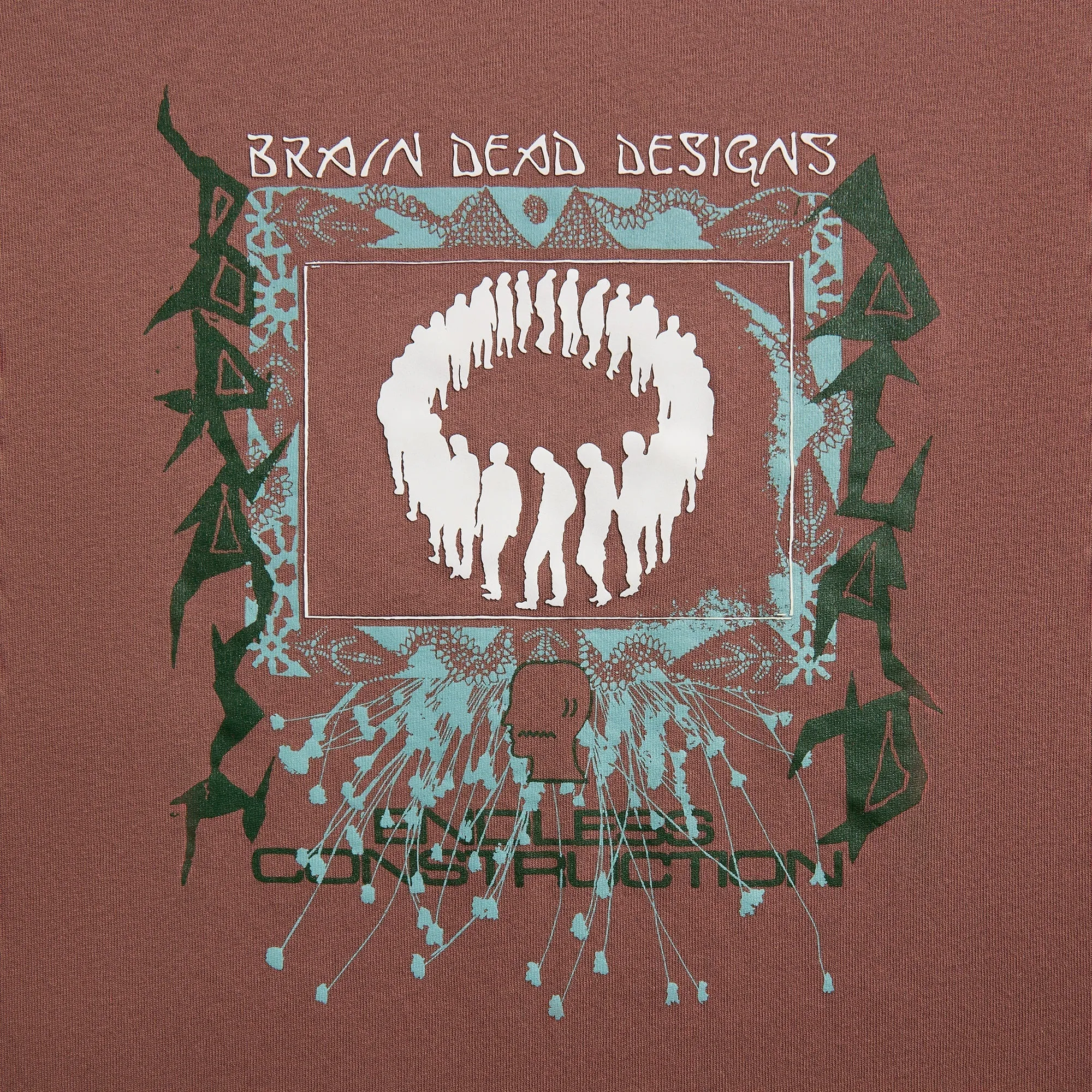 Brain Dead Endless Construction Tee - Nutmeg sold by Kith product image thumbnail 3