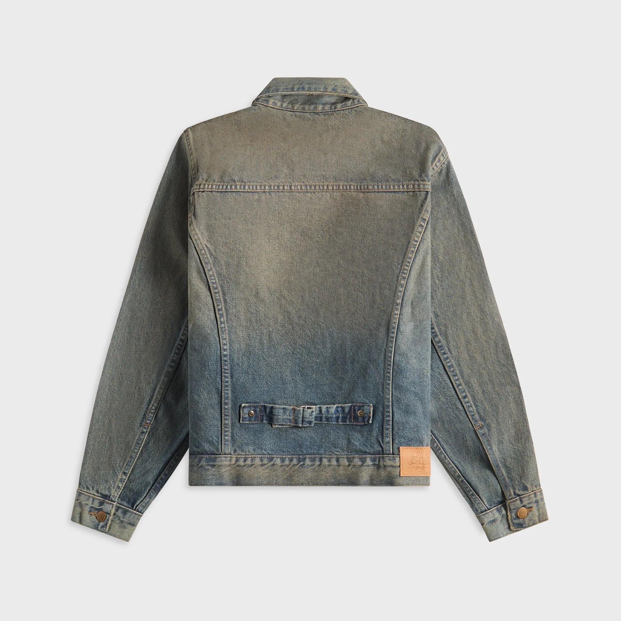 Brain Dead 14.75 oz Denim Trucker Jacket - Washed Indigo sold by Kith product image thumbnail 2