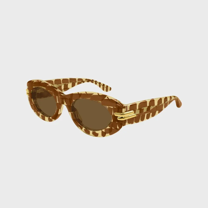 Bottega Veneta Cat Eye Sunglasses - Brown sold by Kith