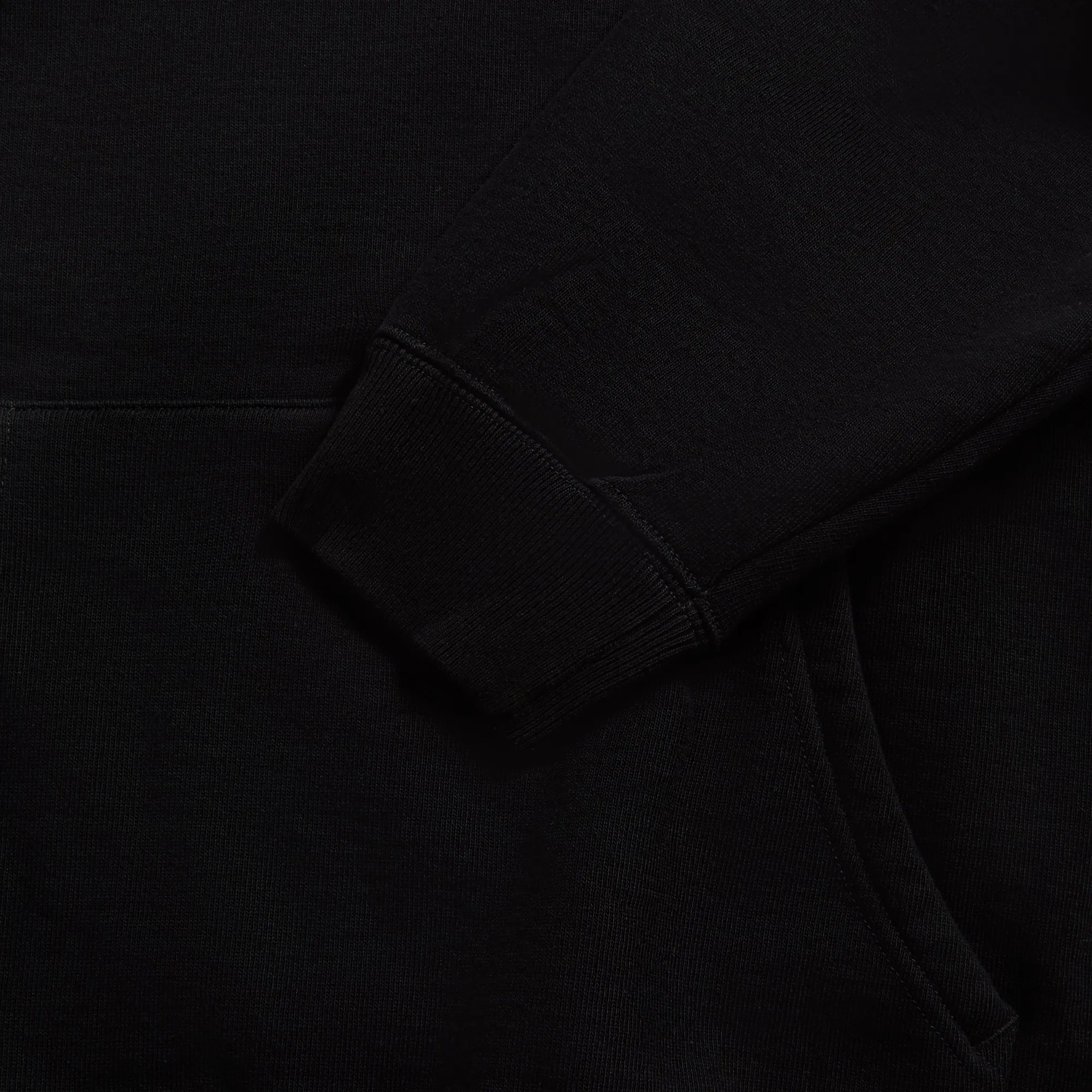 Auralee Smooth Soft BD Sweat Parka - Black sold by Kith product image thumbnail 3