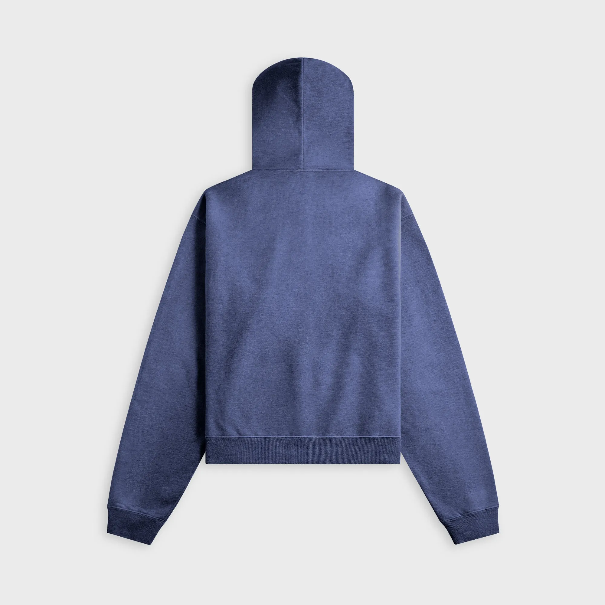 Auralee Product Dyed Pima Light Sweat Zip Parka - Light Navy sold by Kith product image thumbnail 2