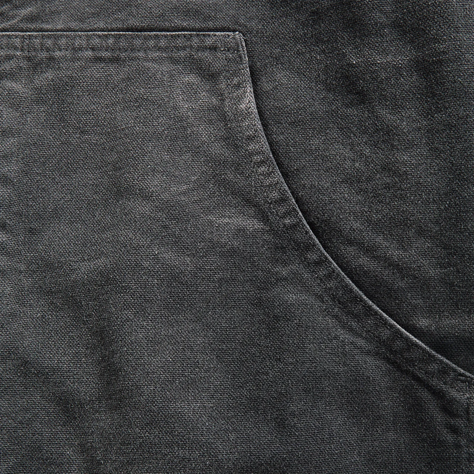 Auralee Product Dyed Organic Cotton Duck Short Zip Parka - Faded Black sold by Kith product image thumbnail 3