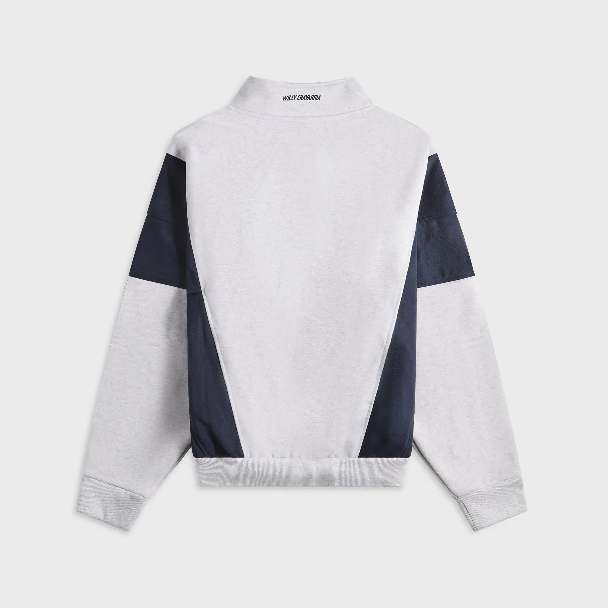 adidas x Willy Chavarria Watsonville Mockneck - Light Grey Heather / Legend Ink sold by Kith product image thumbnail 2