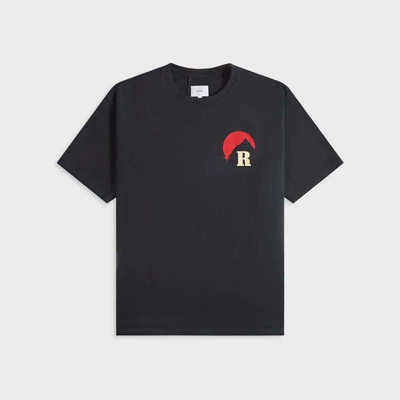 Rhude Moonlight Regatta Tee - Vintage Black / Red / Blue sold by Kith