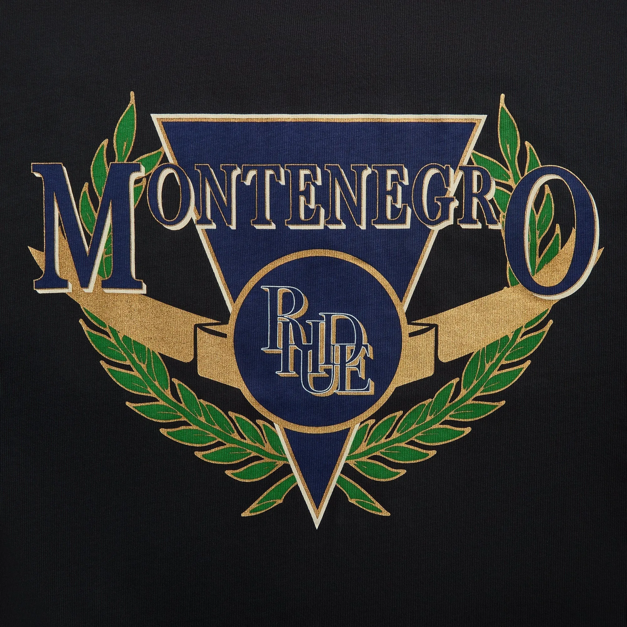 Rhude Montenegro Regatta Tee - Vintage Black / Navy / Green sold by Kith product image thumbnail 3