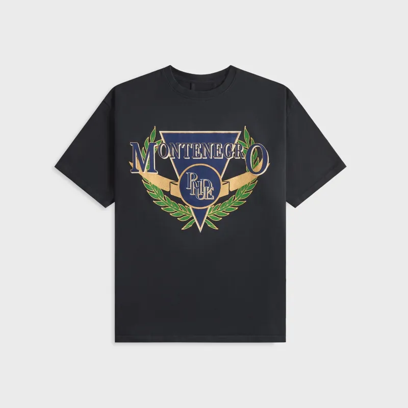 Rhude Montenegro Regatta Tee - Vintage Black / Navy / Green made by Rhude