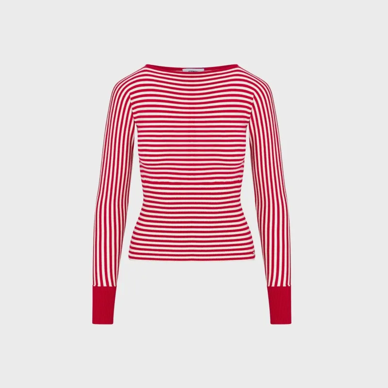 Miaou Odessa Top - Red Stripe sold by Kith