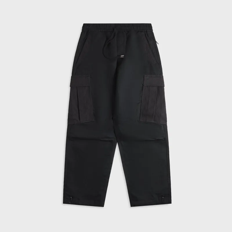 Maharishi 7110 Hemp Utility Cargo Track Pants - Black sold by Kith
