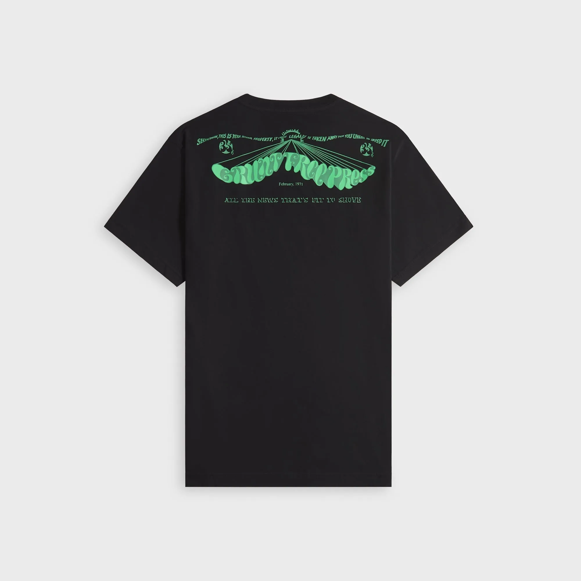 Maharishi 2204 Grunt Free Press Tee - Black sold by Kith product image thumbnail 2