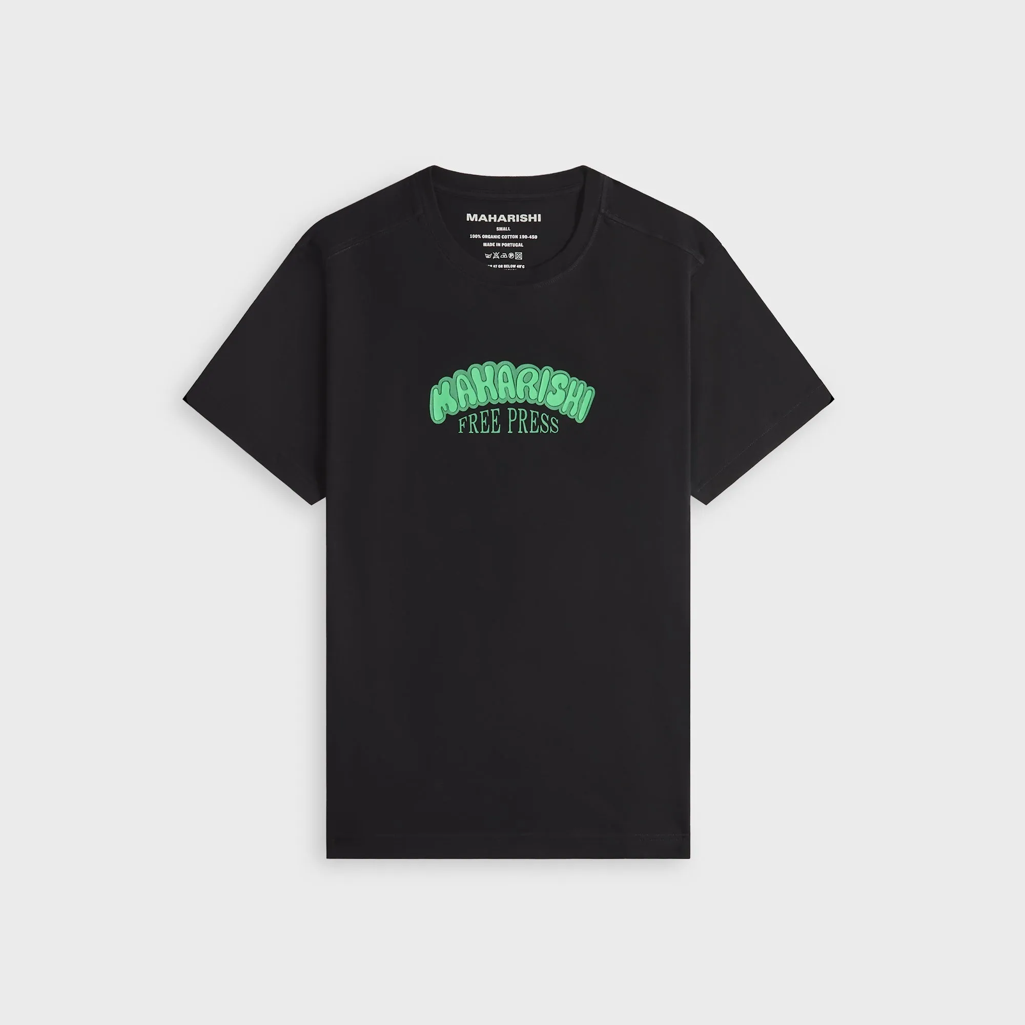 Maharishi 2204 Grunt Free Press Tee - Black sold by Kith