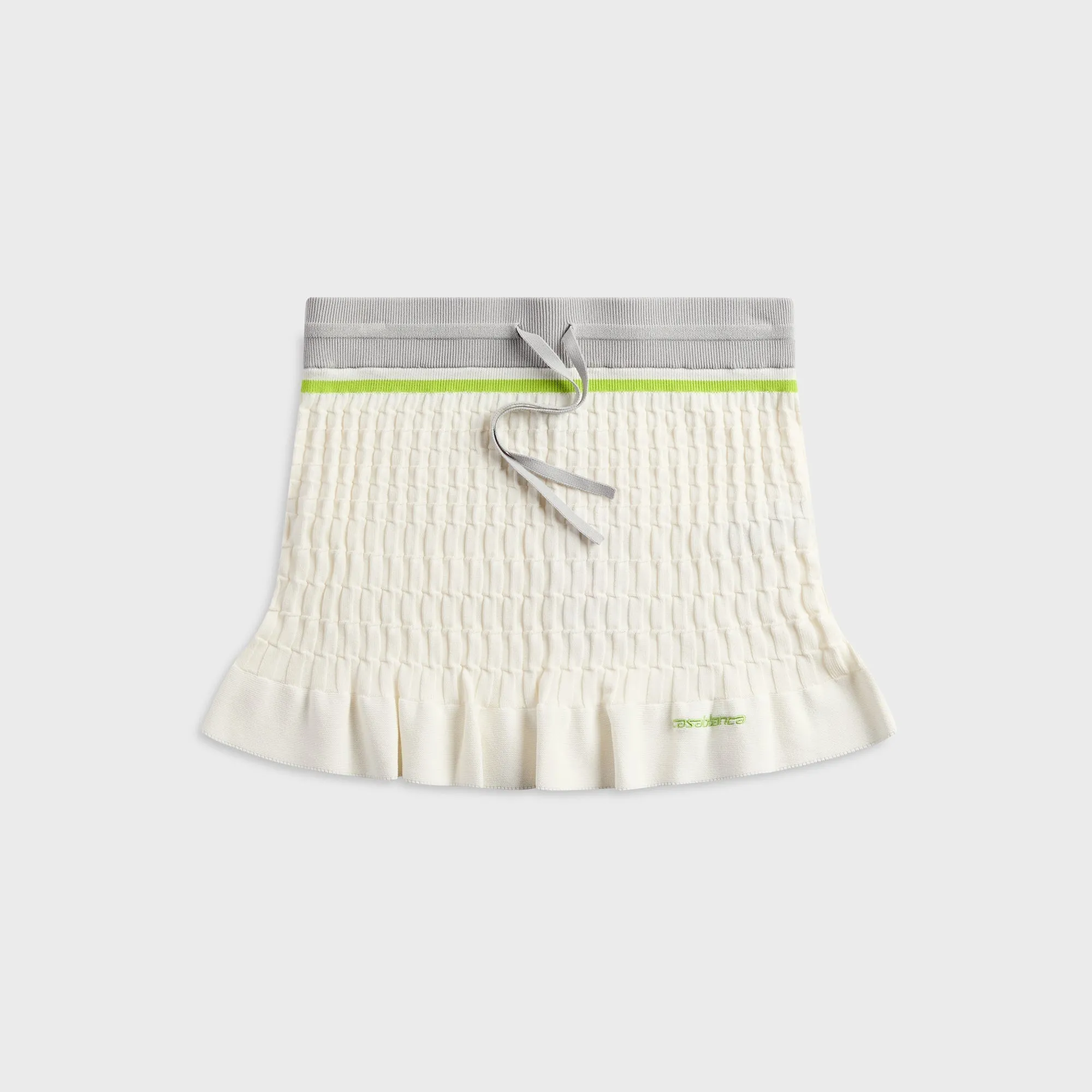 Casablanca Tennis Polo Mini Skirt - White sold by Kith