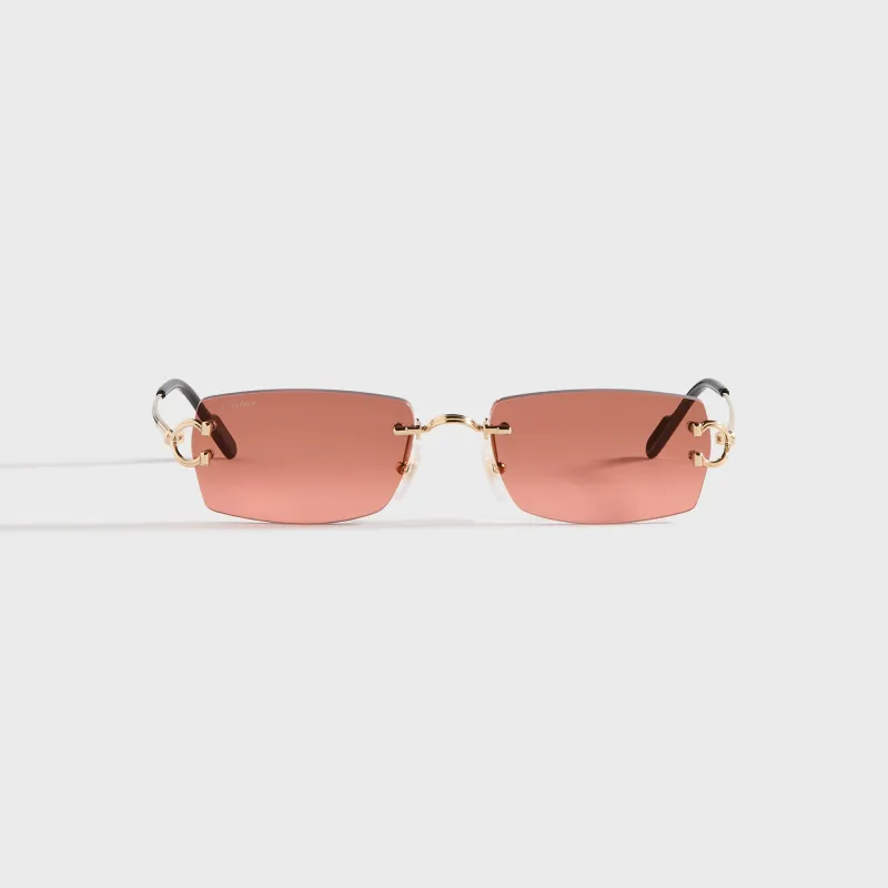 Cartier CT0550S Sunglasses - Gold / Red sold by Kith