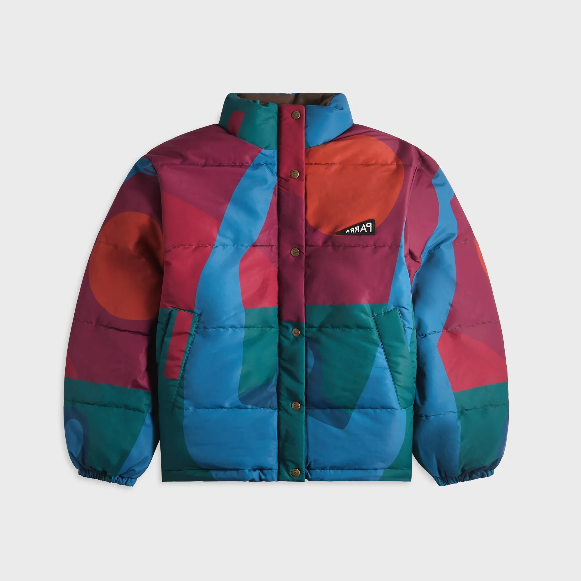 by Parra Protect The Sun Reversible Puffer Jacket - Brown sold by Kith