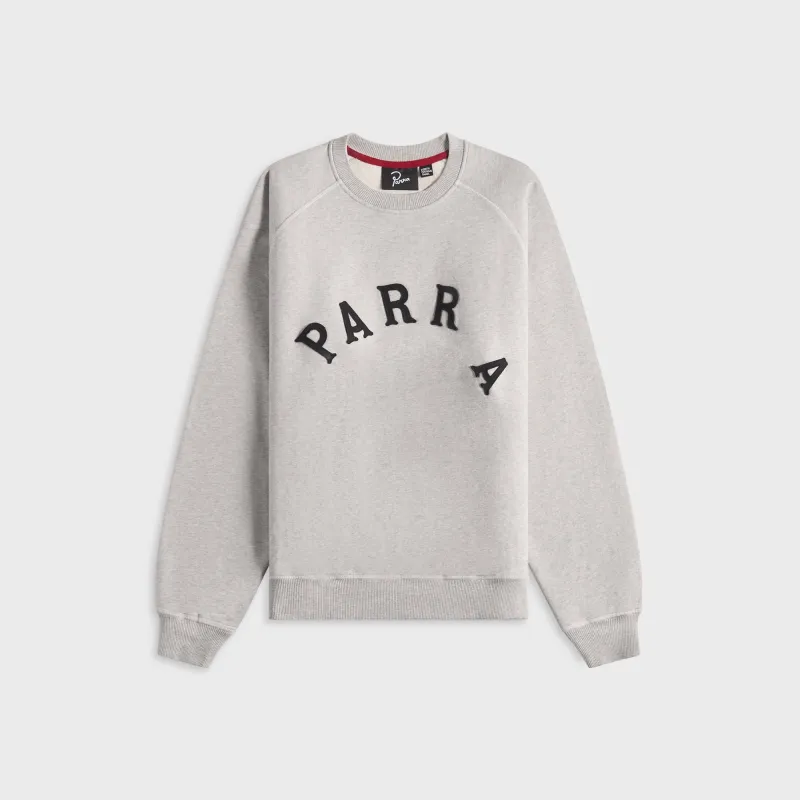 by Parra Drunk Parent Crew Neck Sweatshirt - Heather Grey sold by Kith